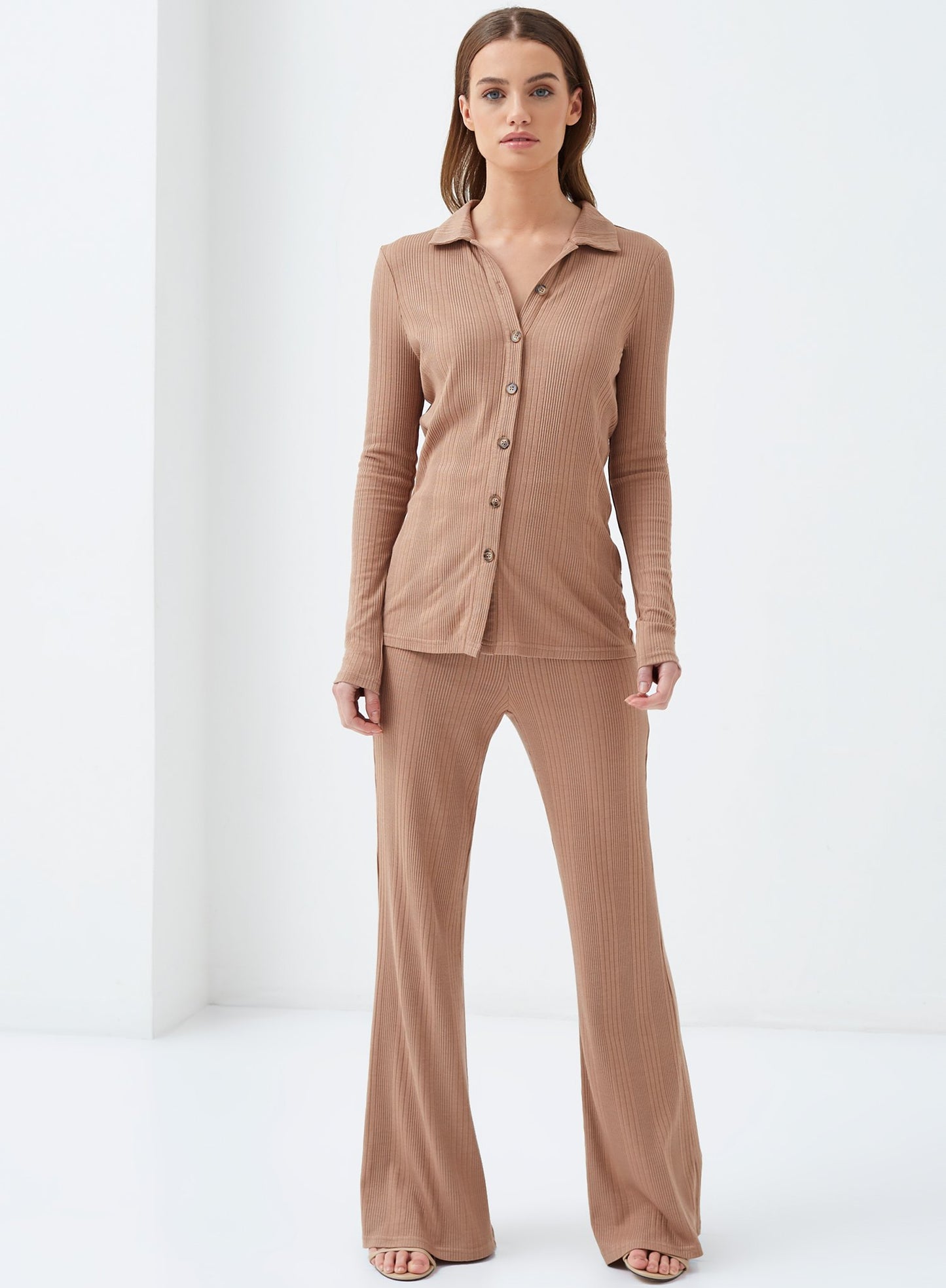 Rogue Flared Leg Trouser Nude
